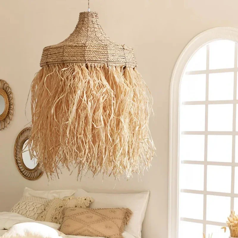 Decor Lighting Australia - Handmade Woven Rattan Grass Pendant Lamp