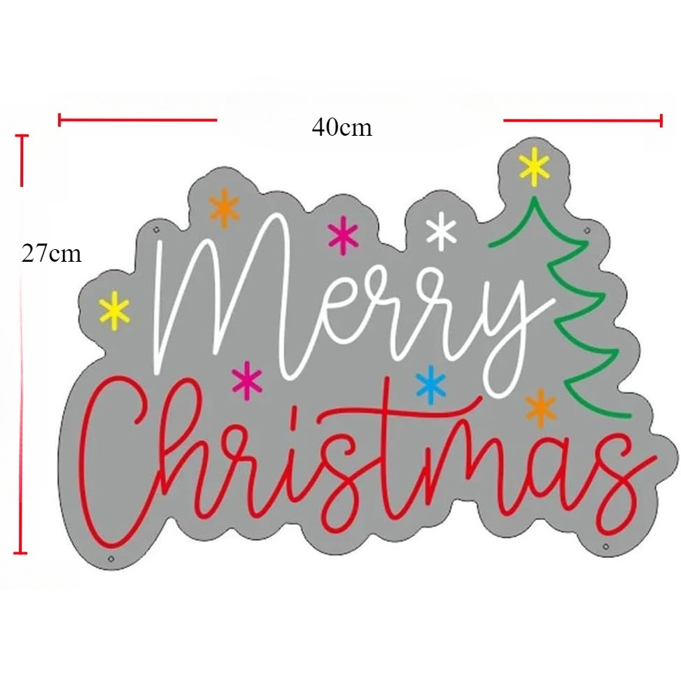 Merry Christmas Neon Sign with - огляд і ціна Wall Decor Lighting Tree