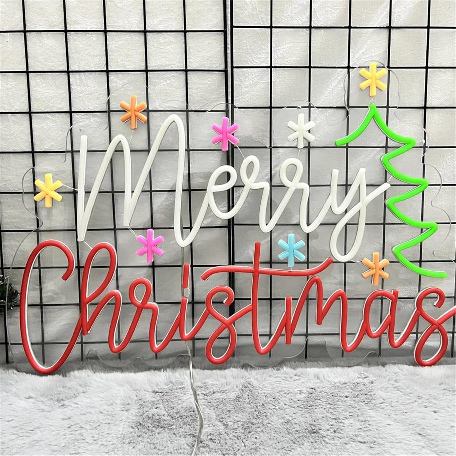 Merry Christmas Neon Sign with - огляд і ціна Wall Decor Lighting Tree