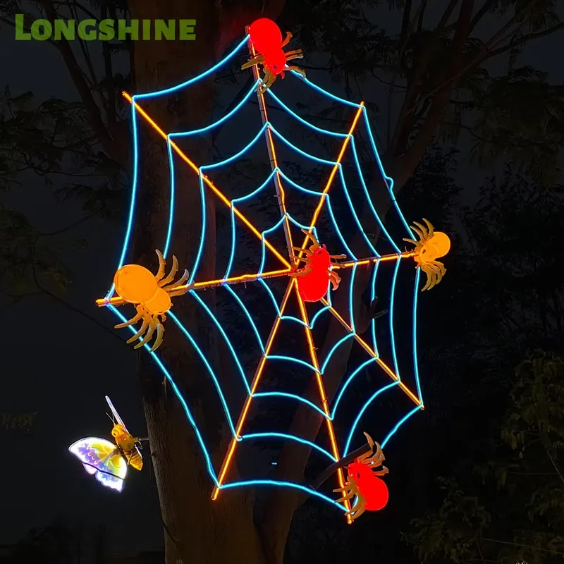 for Halloween Spider Web Led L - огляд і ціна Wall Decor Lighting Tree