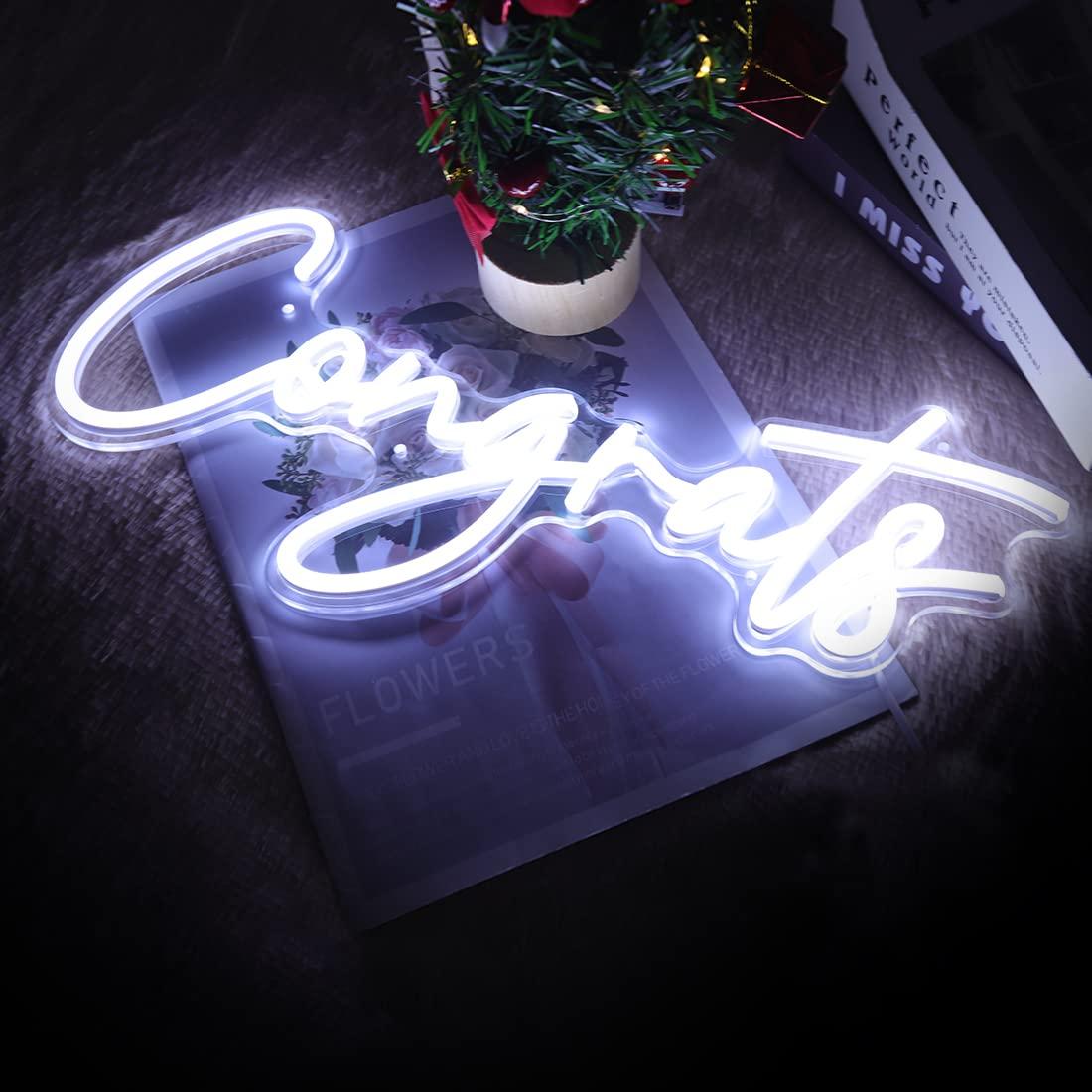 Congrats Neon Sign USB Dimmabl - огляд і ціна Led Lighting Wall Decor