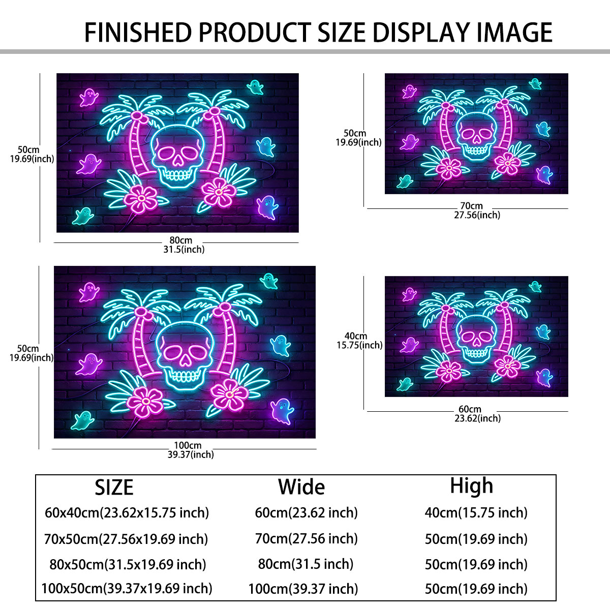 Neon Light Wall Sticker Palm T - огляд і ціна Wall Decor Lighting Tree