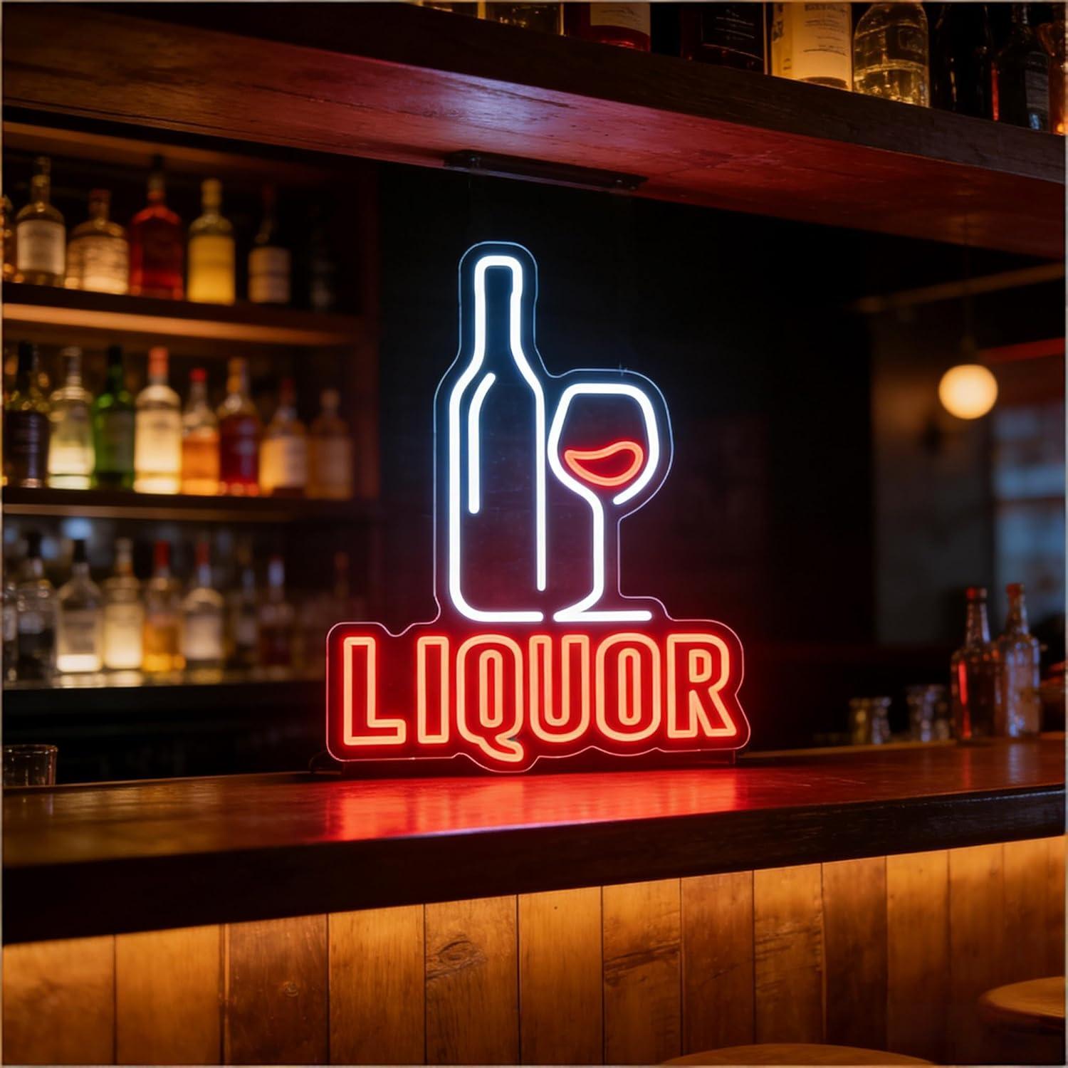 Liquor Neon Sign USB Dimmable  - огляд і ціна Led Lighting Wall Decor
