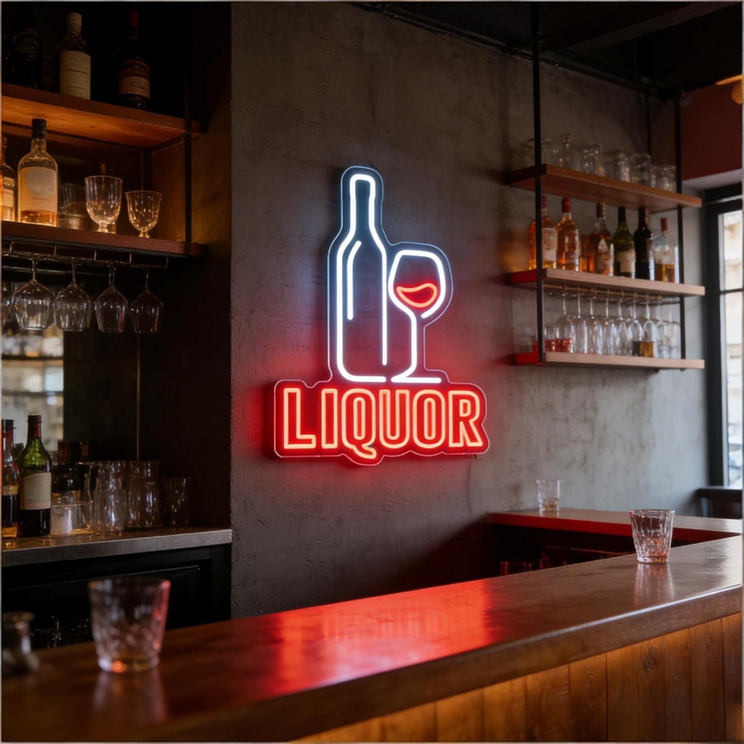 Liquor Neon Sign USB Dimmable  - огляд і ціна Led Lighting Wall Decor