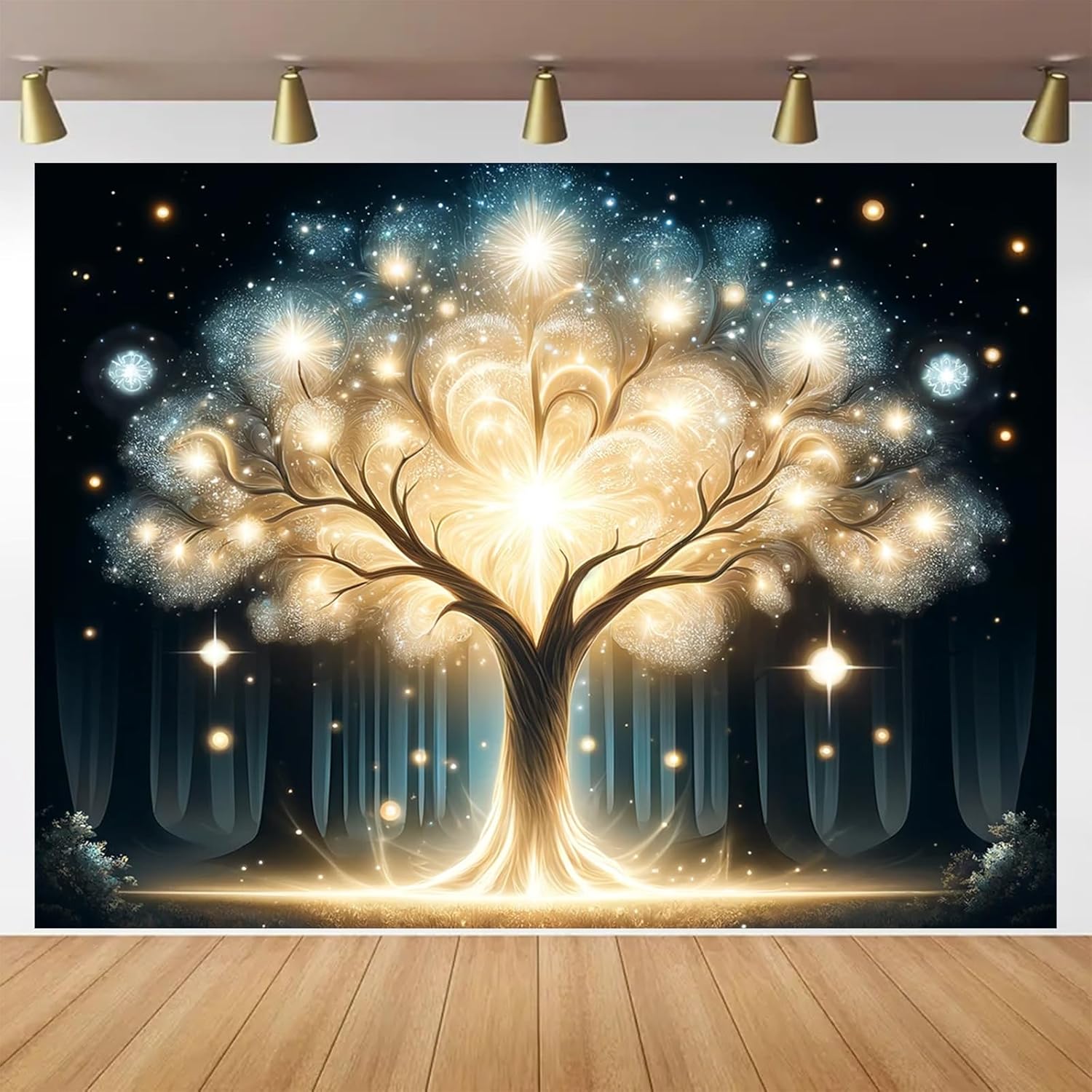 Glowing Spirit Tree UV Black L - огляд і ціна Wall Decor Lighting Tree