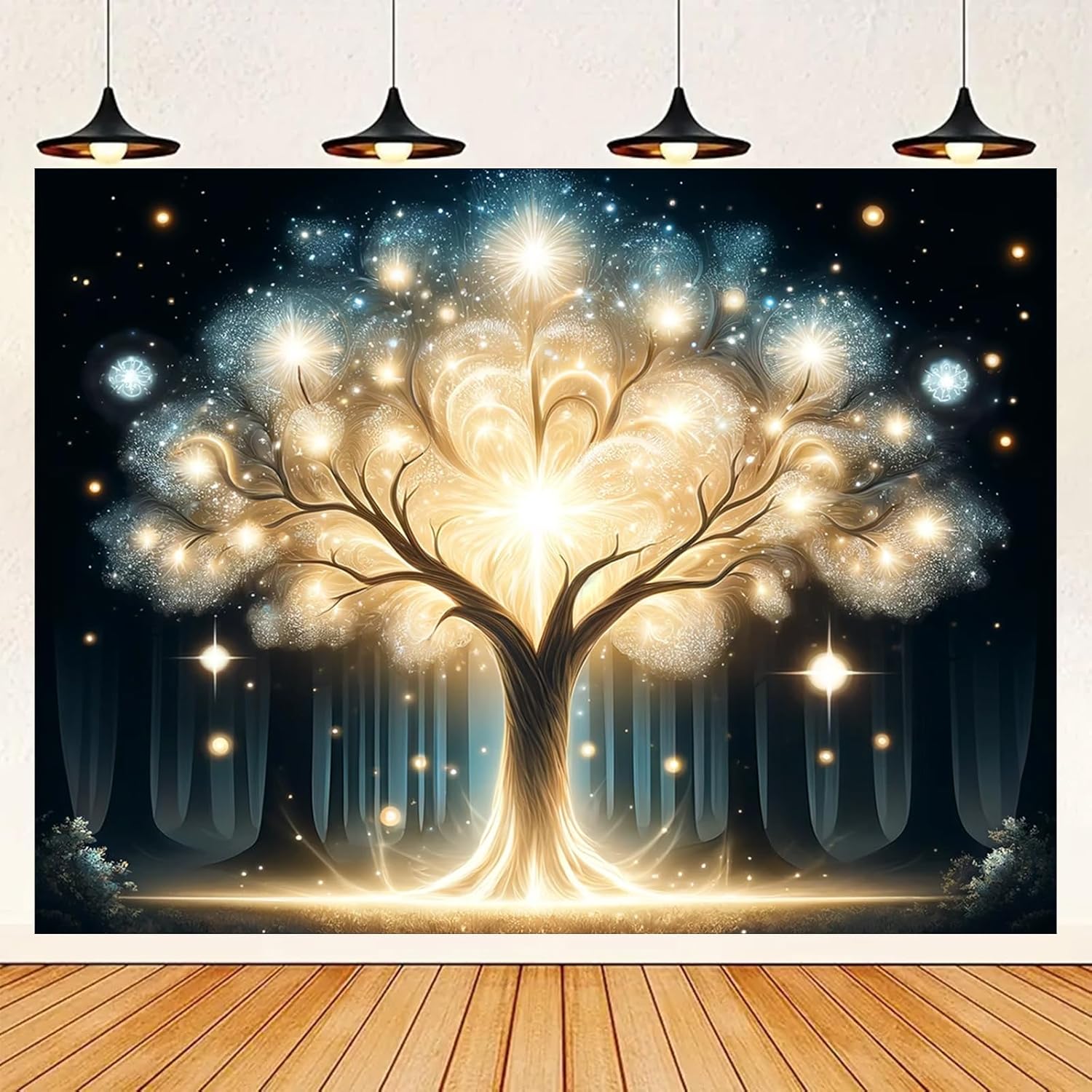 Glowing Spirit Tree UV Black L - огляд і ціна Wall Decor Lighting Tree