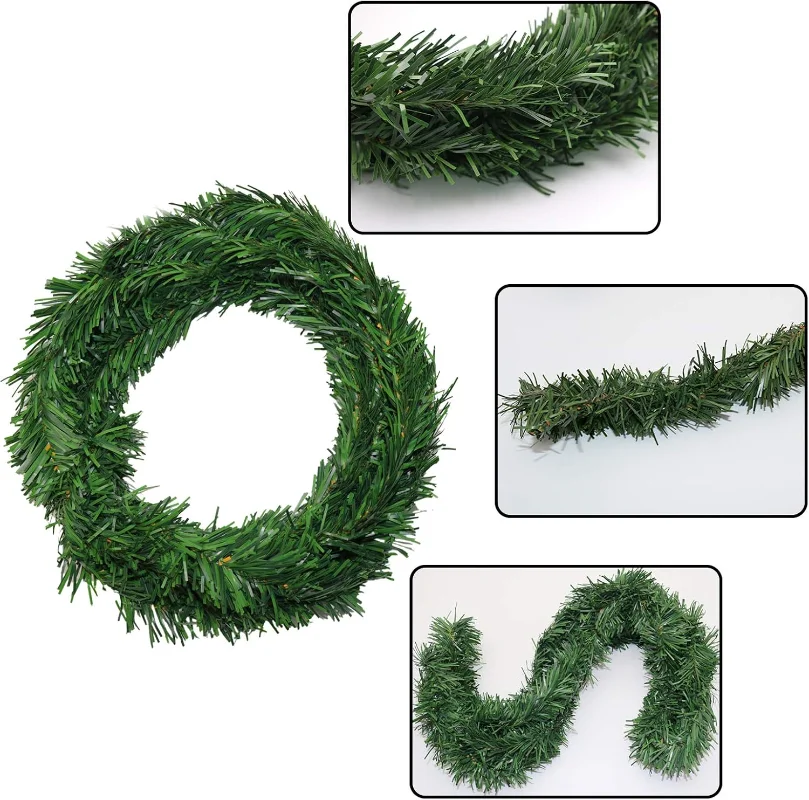 Artificial Pine Christmas Wrea - огляд і ціна Wall Decor Lighting Tree
