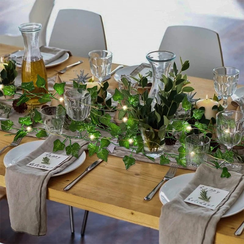 Green Ivy 210cm LED Light Stri - огляд і ціна Wall Decor Lighting Tree