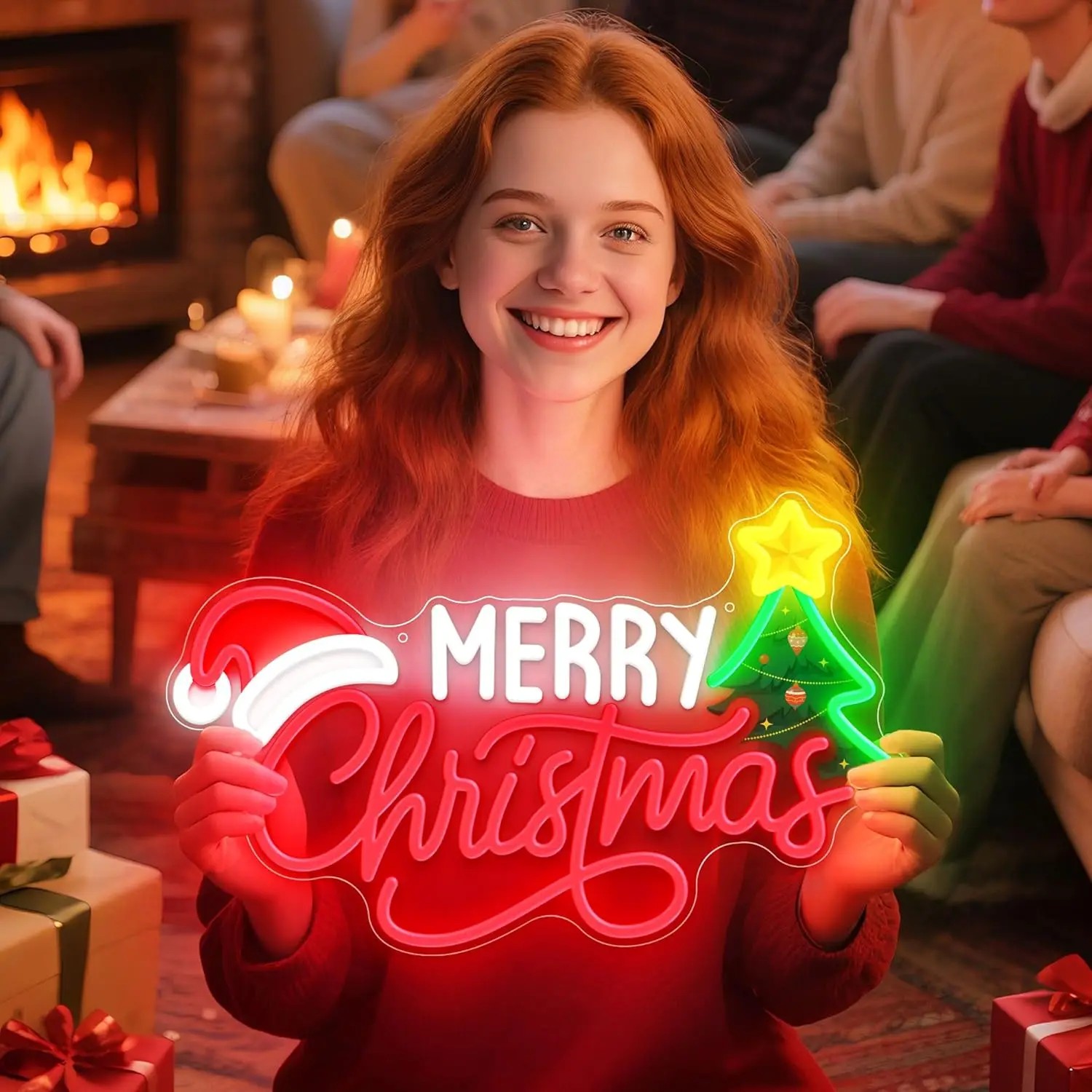 Xmas Tree Neon LED Wall Sign M - огляд і ціна Wall Decor Lighting Tree