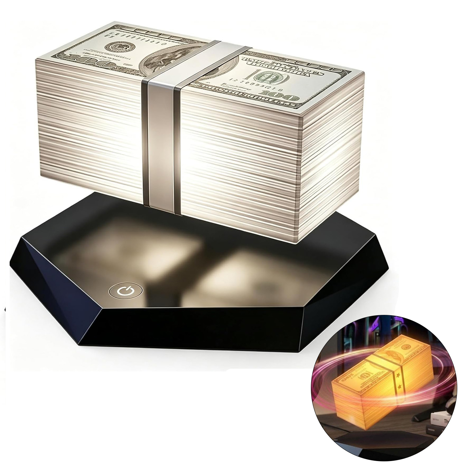 Magnetic Levitation Game Cash  - огляд і ціна Led Moon Lamp