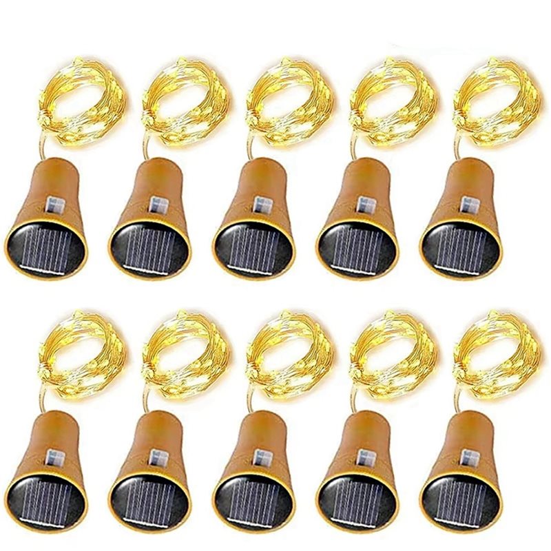ABHU 20Pcs Solar Wine Bottle S - огляд і ціна Decor Lighting Cork