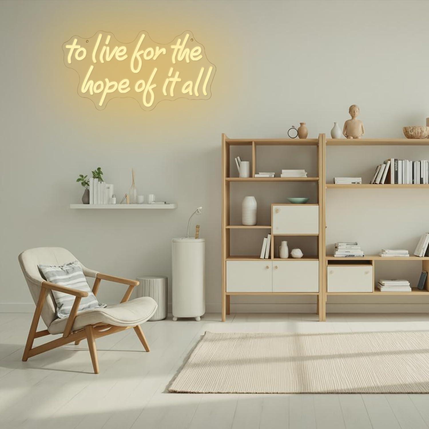 To Live For The Hope Of It All - огляд і ціна Led Lighting Wall Decor