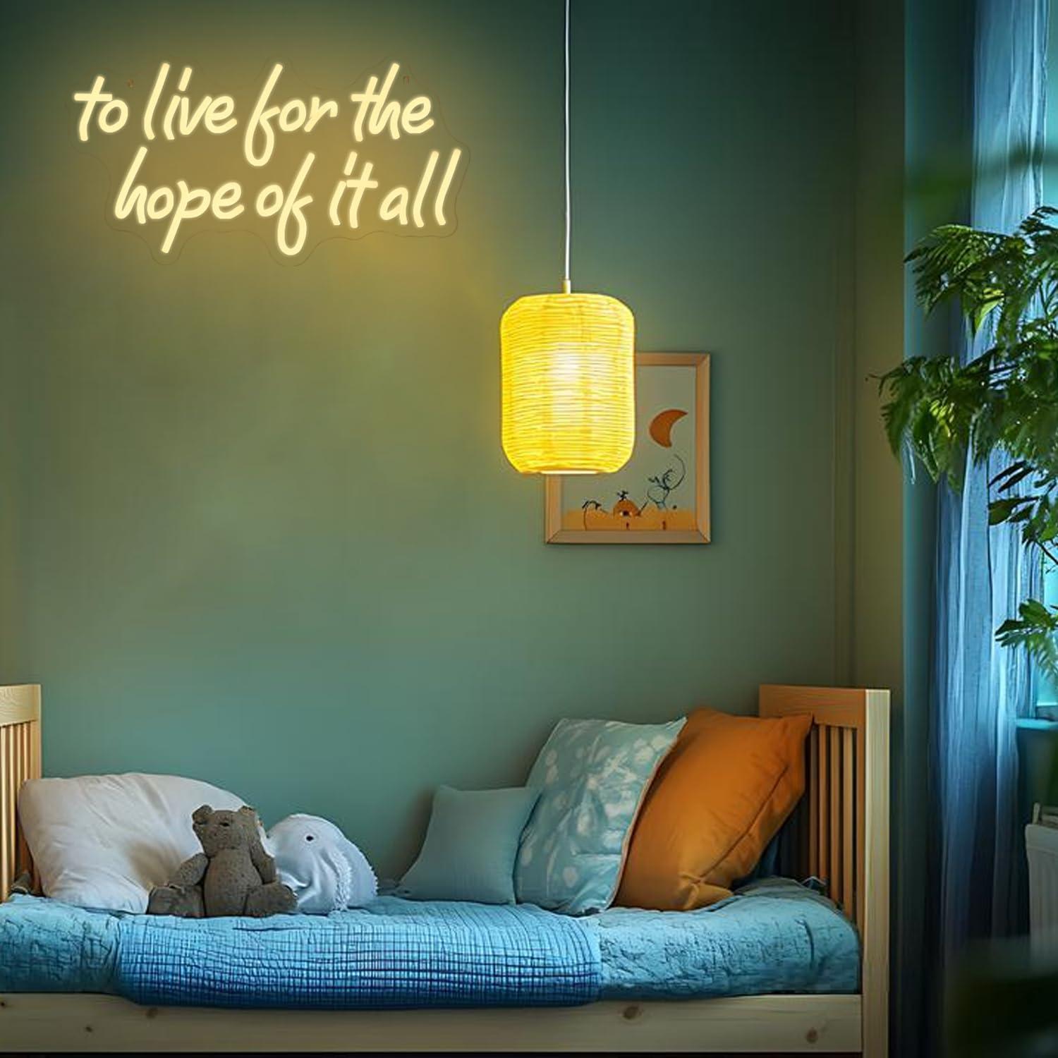 To Live For The Hope Of It All - огляд і ціна Led Lighting Wall Decor