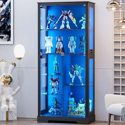 71'' Display Cabinet with 5-Ti - огляд і ціна Lighting & Home Decor Studio Photos