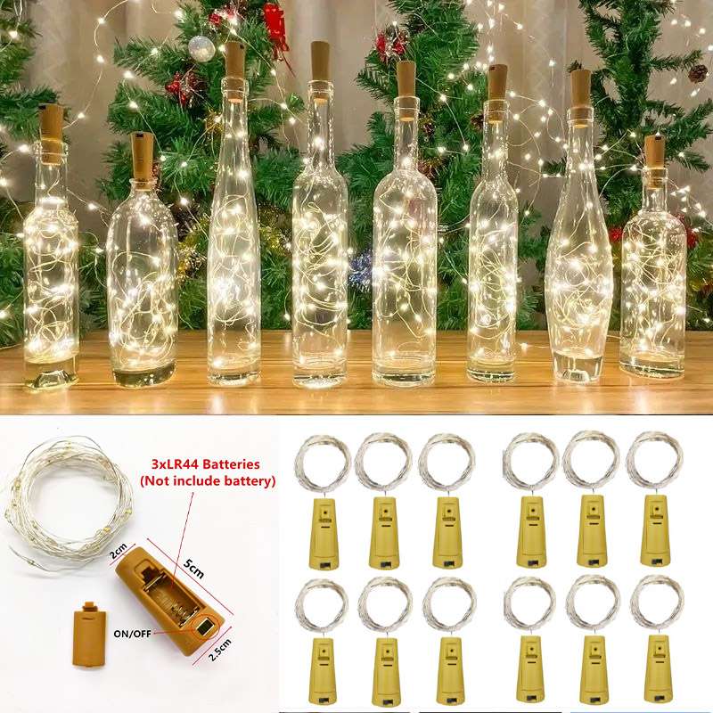 6pcs 20led Wine Bottle with Co - огляд і ціна Decor Lighting Cork