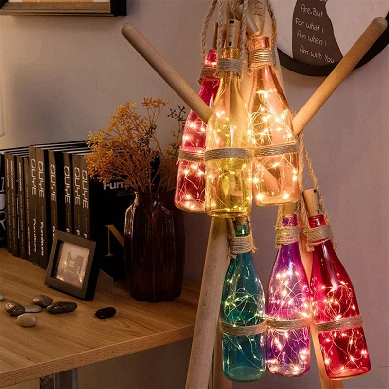 6pcs 20led Wine Bottle with Co - огляд і ціна Decor Lighting Cork