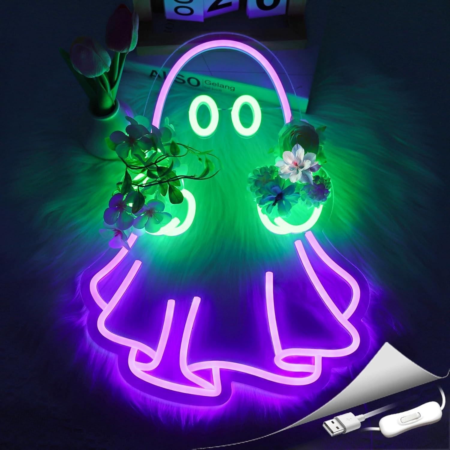 Ghost Neon Sign USB Powered LE - огляд і ціна Led Lighting Wall Decor
