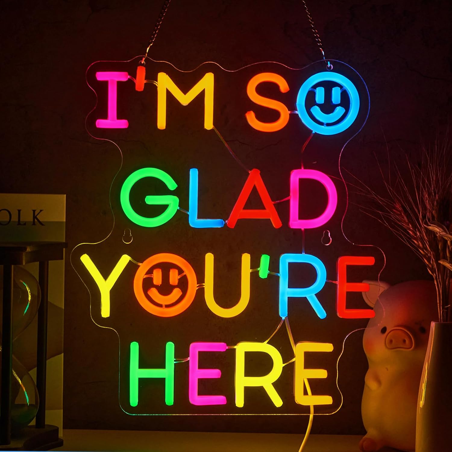  I'm So Glad You‘re Here Neon - огляд і ціна Led Lighting Wall Decor