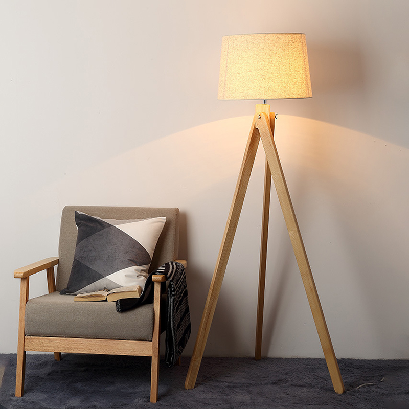 Nordic Wooden Floor Lamps Wood - огляд і ціна Floor Lamp Tripod
