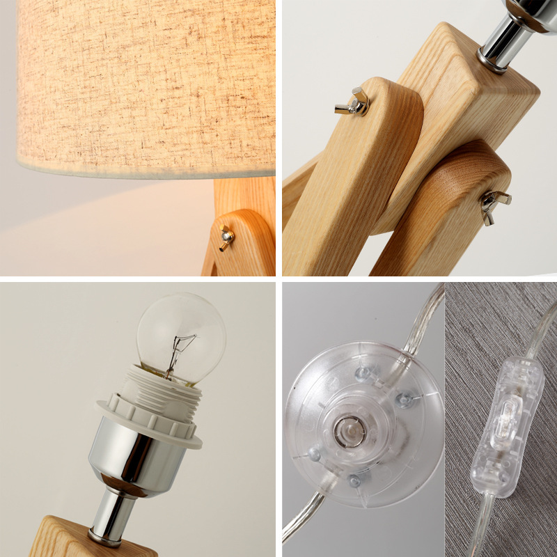 Nordic Wooden Floor Lamps Wood - огляд і ціна Floor Lamp Tripod