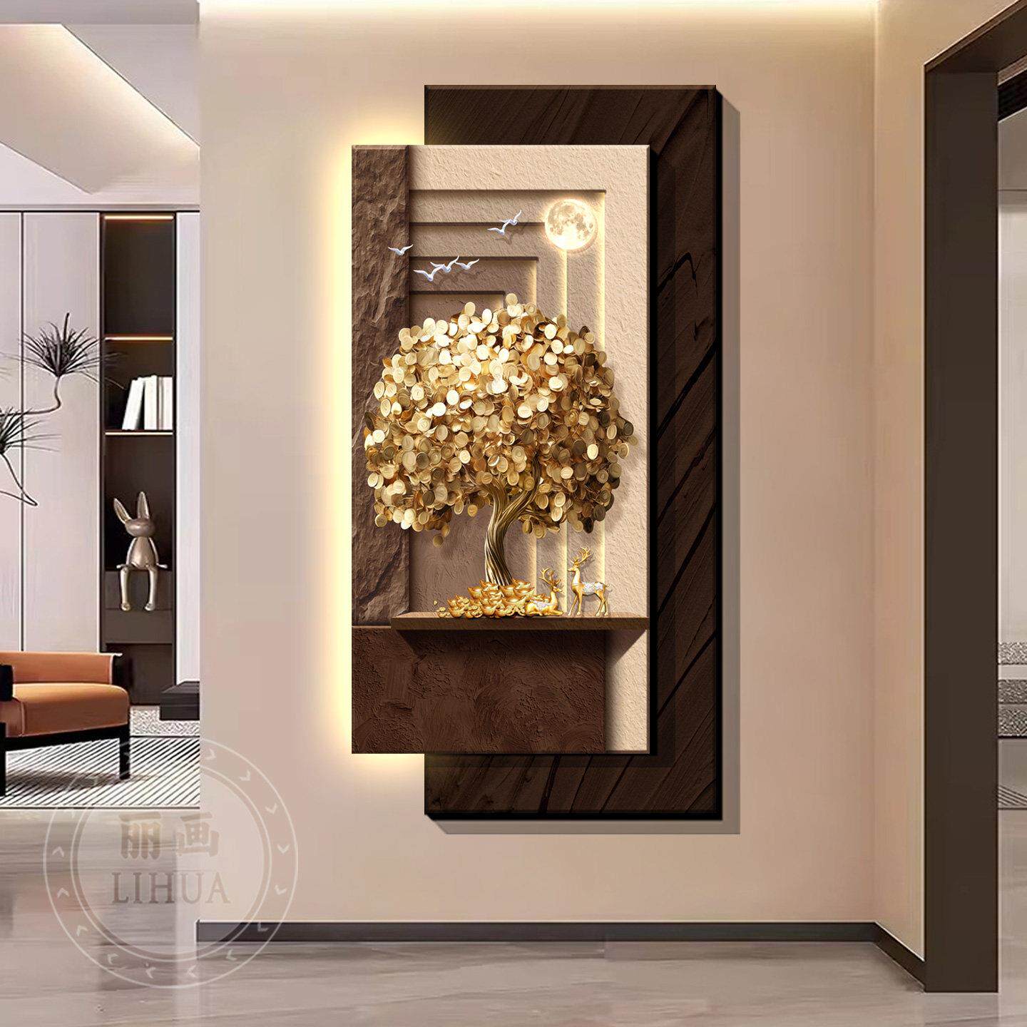 Decorative paintings at the en - огляд і ціна Wall Decor Lighting Tree
