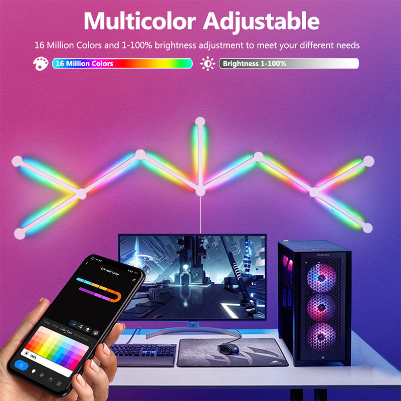 Smart RGB Wall Lamp, Bluetooth - огляд і ціна Led Lighting Wall Decor