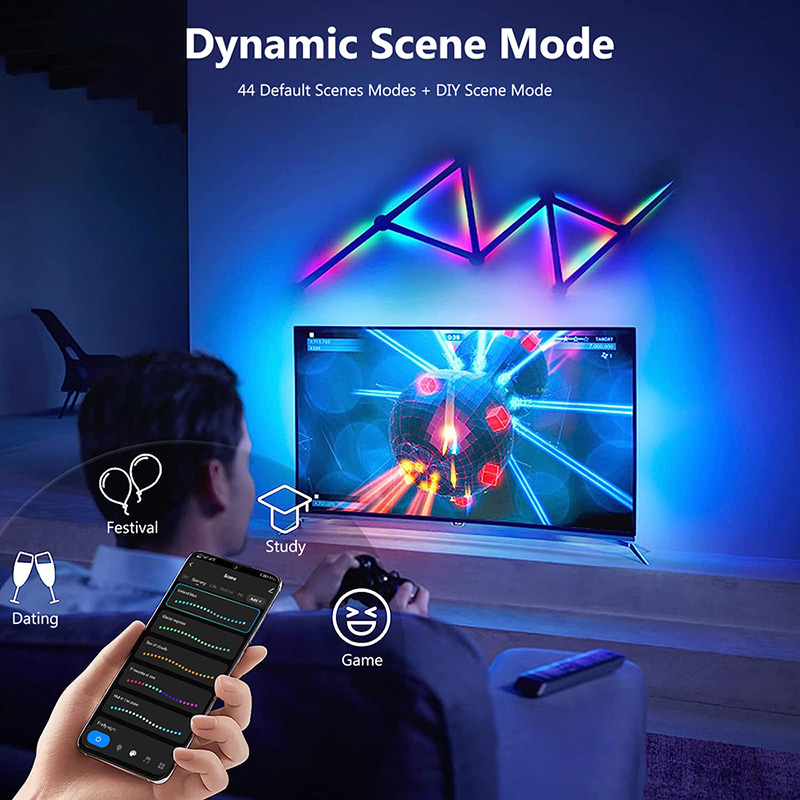 Smart RGB Wall Lamp, Bluetooth - огляд і ціна Led Lighting Wall Decor