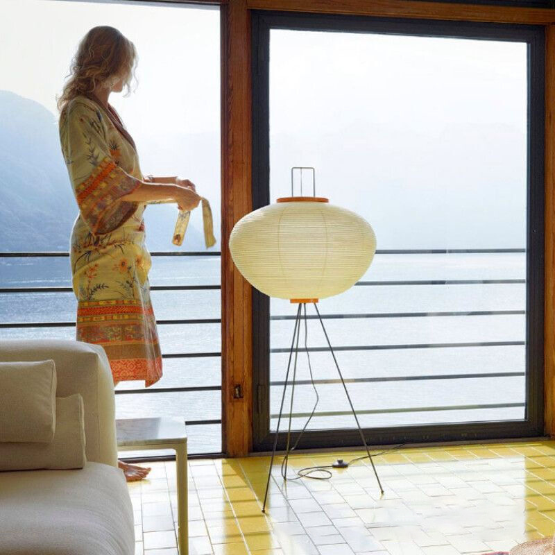 Japanese Noguchi Akari Rice Pa - огляд і ціна Floor Lamp Tripod