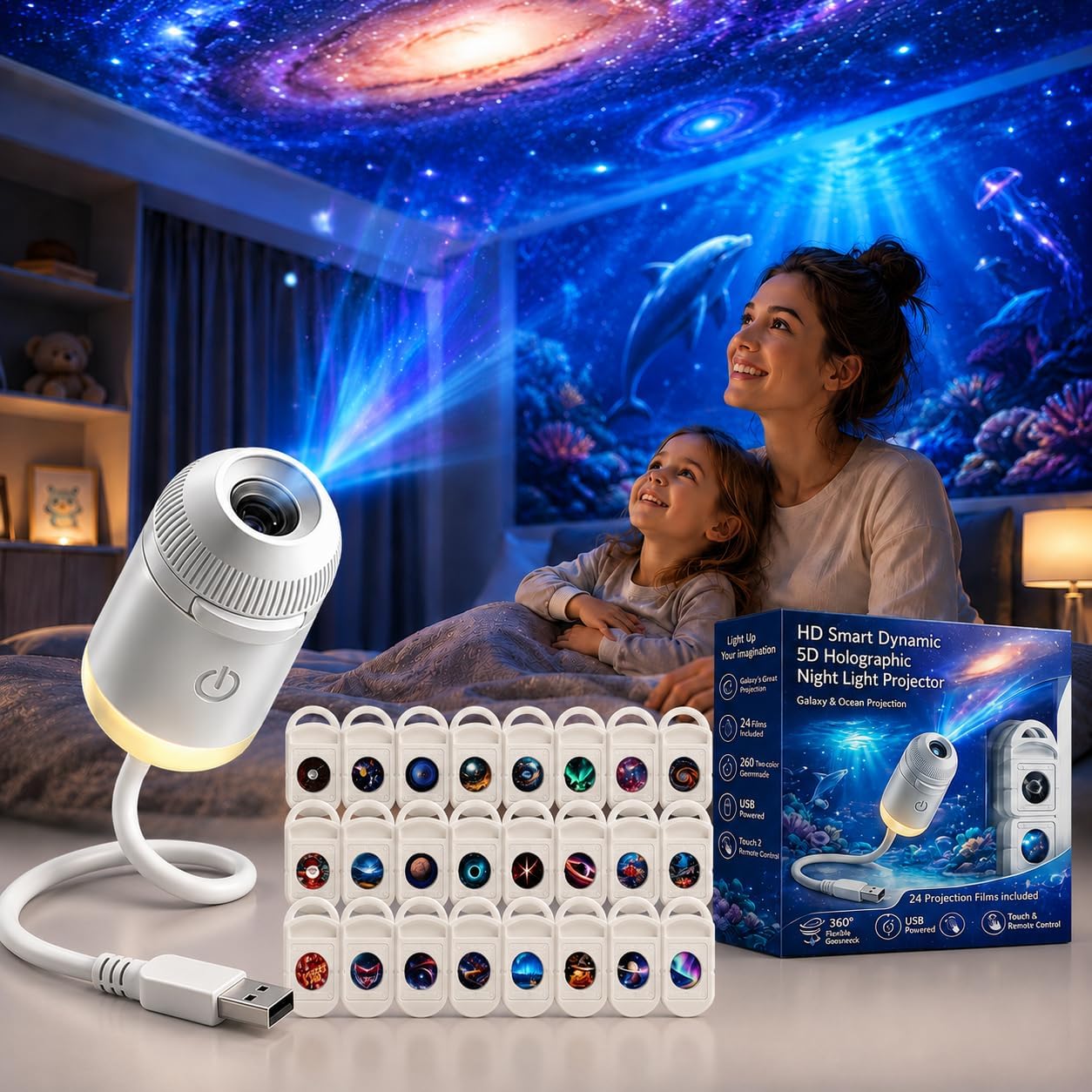 HD Smart Dynamic 5D Holographi - огляд і ціна Home Lighting And Decor