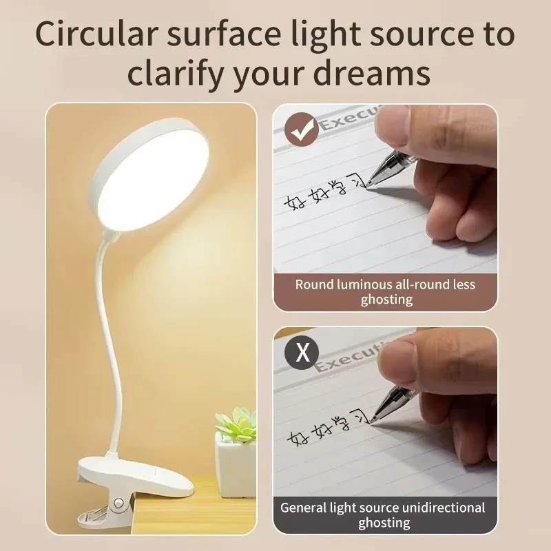 Portable USB Rechargeable Clip - огляд і ціна Office Lighting Decor
