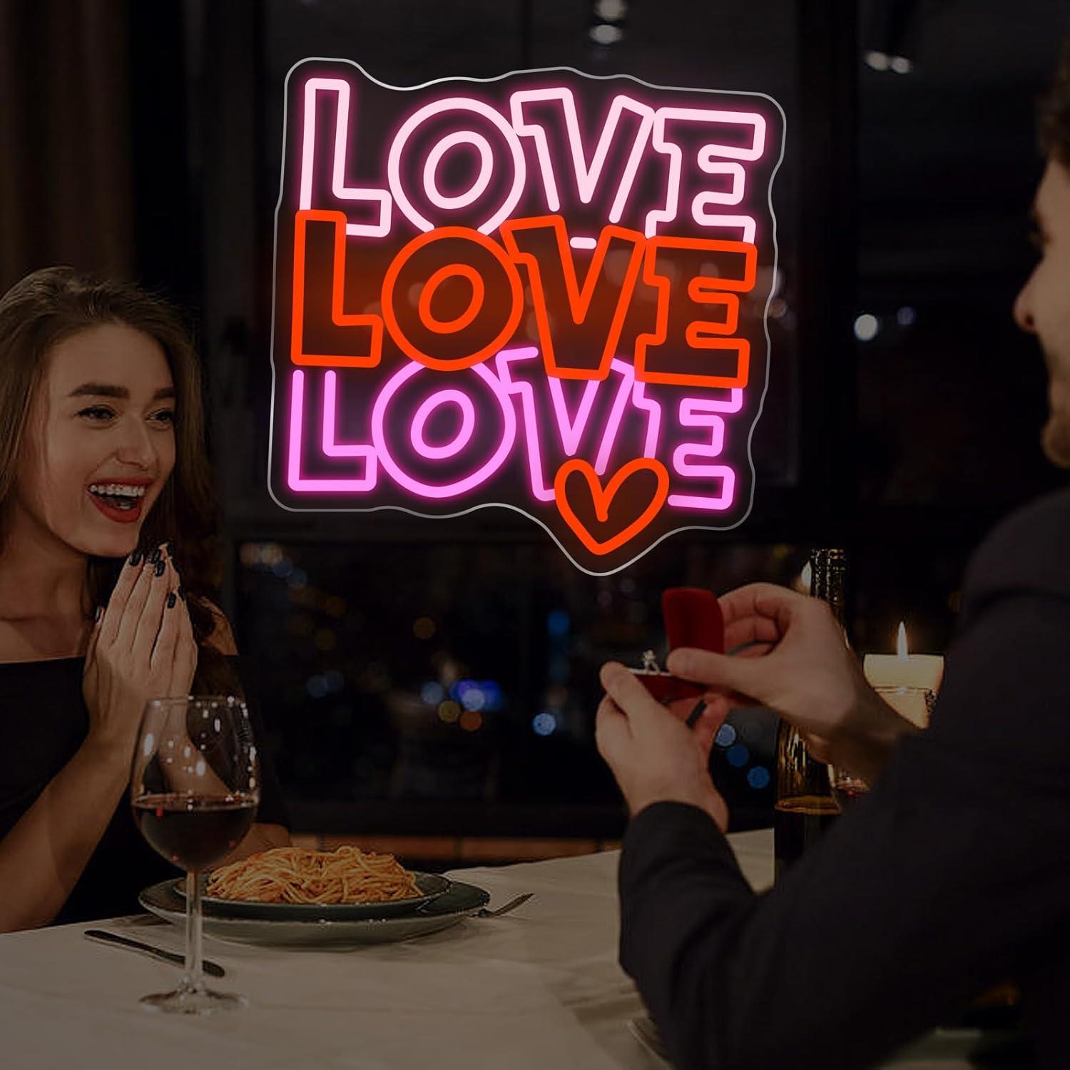 Love Neon Sign USB Dimmable LE - огляд і ціна Led Lighting Wall Decor