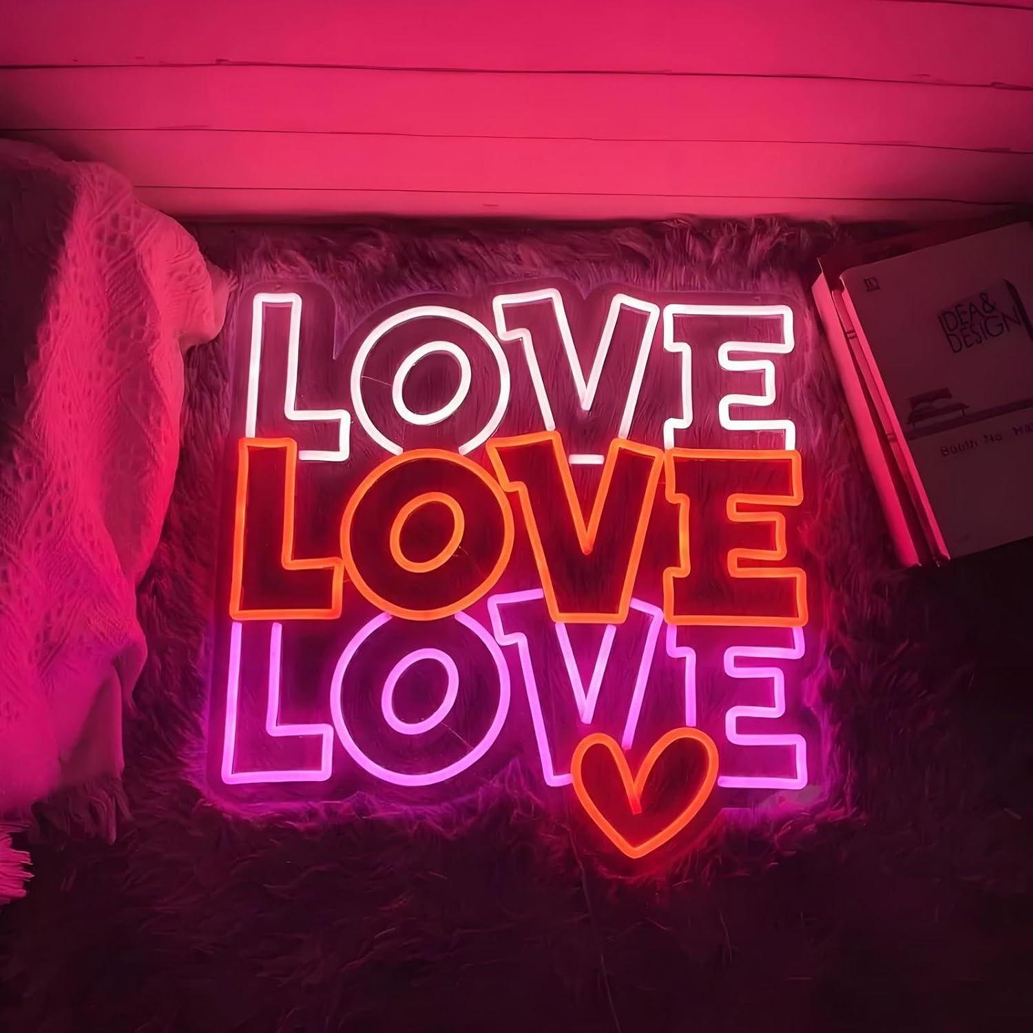 Love Neon Sign USB Dimmable LE - огляд і ціна Led Lighting Wall Decor