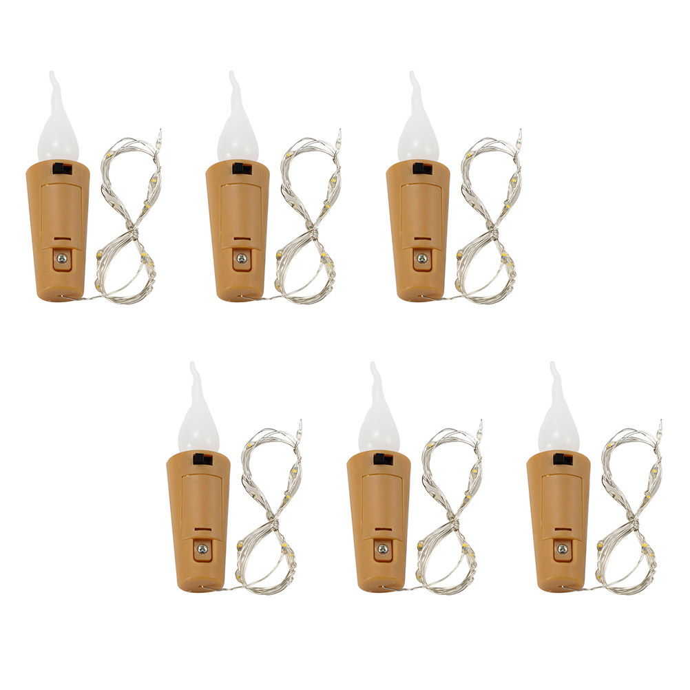 6Pcs Wine Bottle String Light  - огляд і ціна Decor Lighting Cork