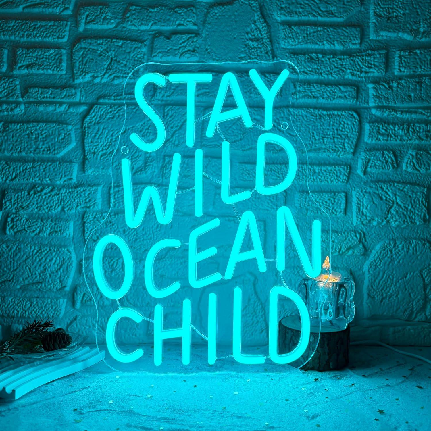 Stay Wild Ocean Child Neon Sig - огляд і ціна Led Lighting Wall Decor
