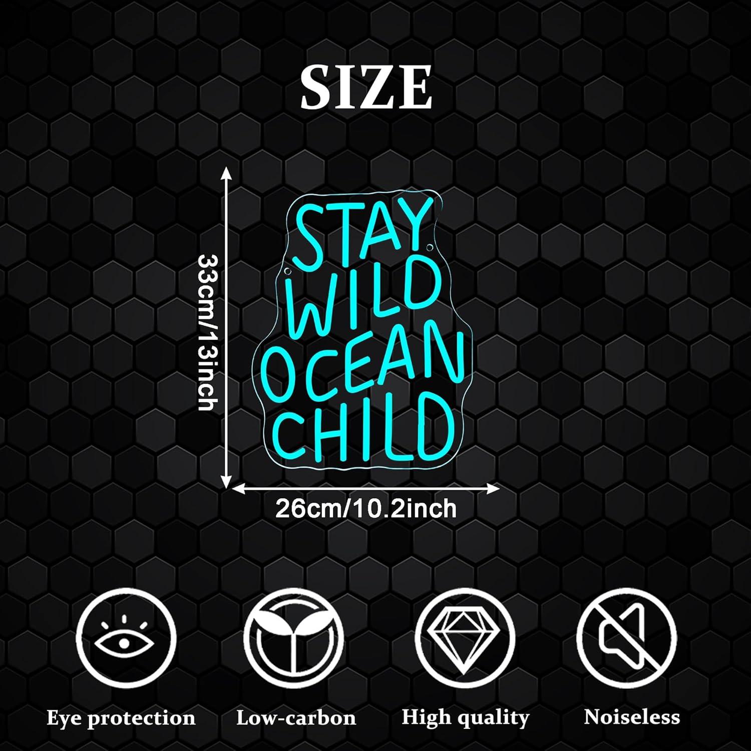 Stay Wild Ocean Child Neon Sig - огляд і ціна Led Lighting Wall Decor