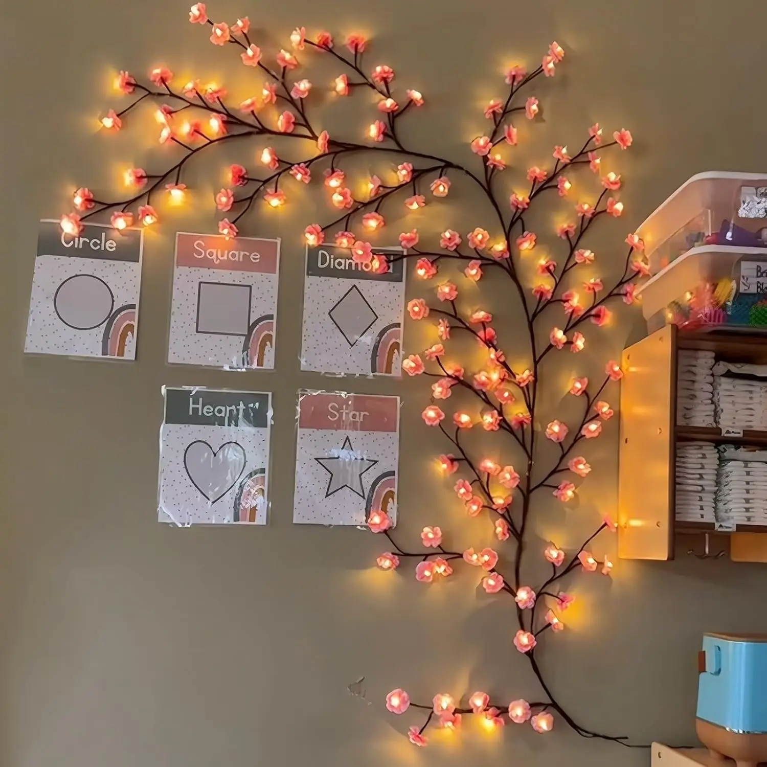 Cherry Blossom Willow Vine Twi - огляд і ціна Wall Decor Lighting Tree