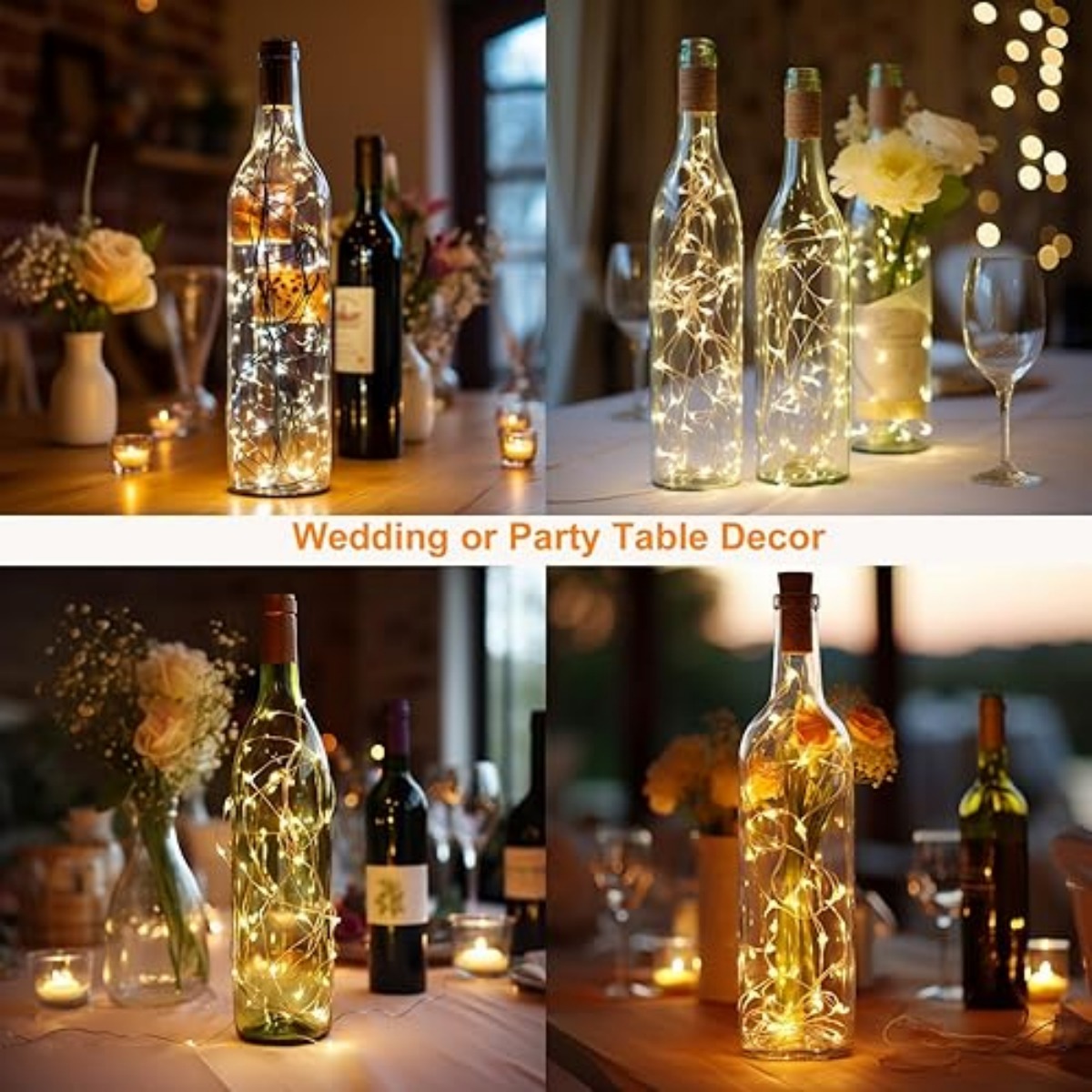 10/12 Pack Bottle Lights with  - огляд і ціна Decor Lighting Cork