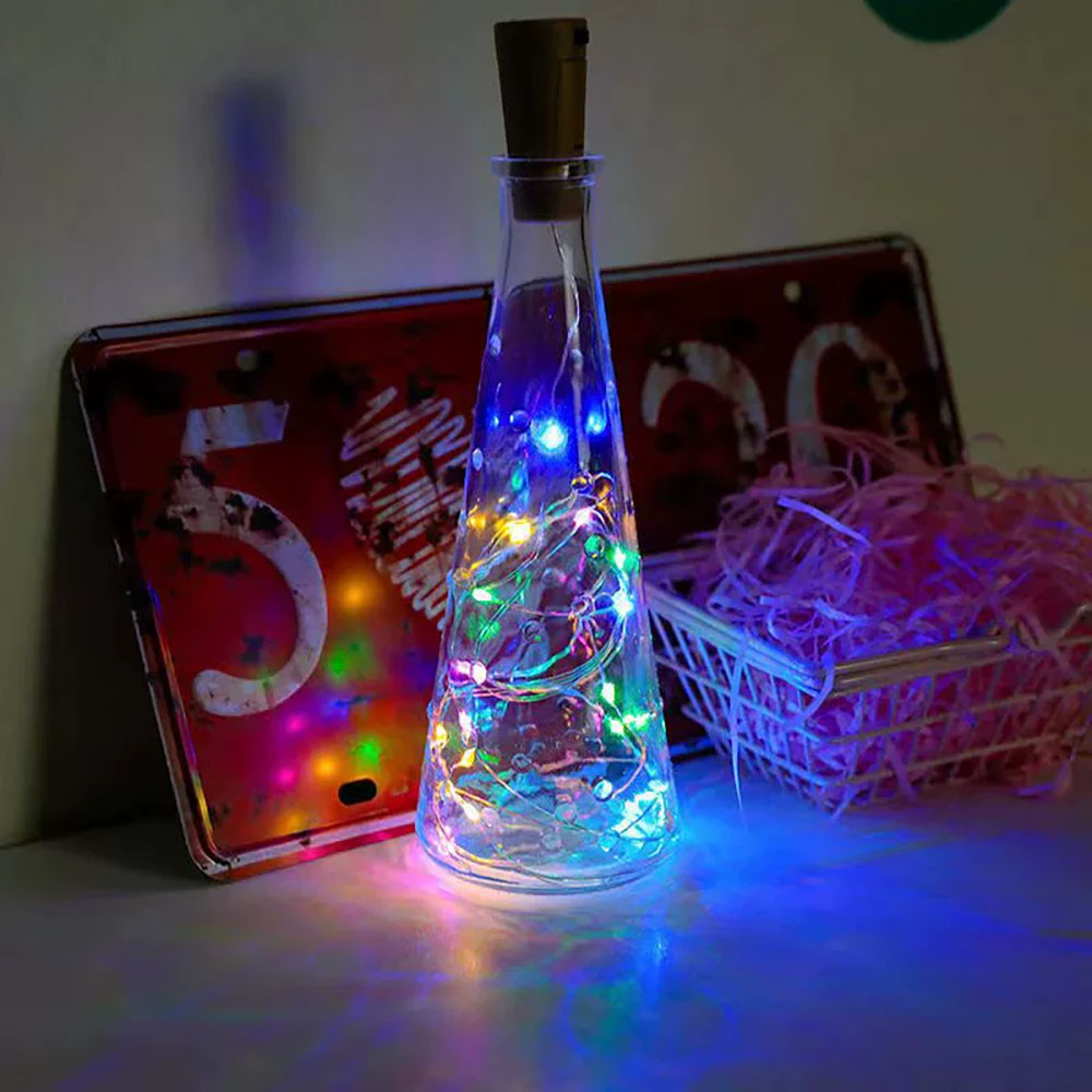 LED Wine Bottle Lights Copper  - огляд і ціна Decor Lighting Cork