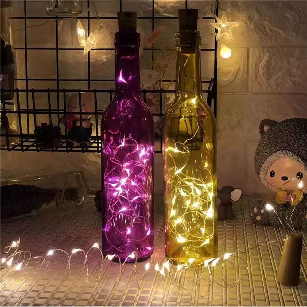 LED Wine Bottle Lights Copper  - огляд і ціна Decor Lighting Cork