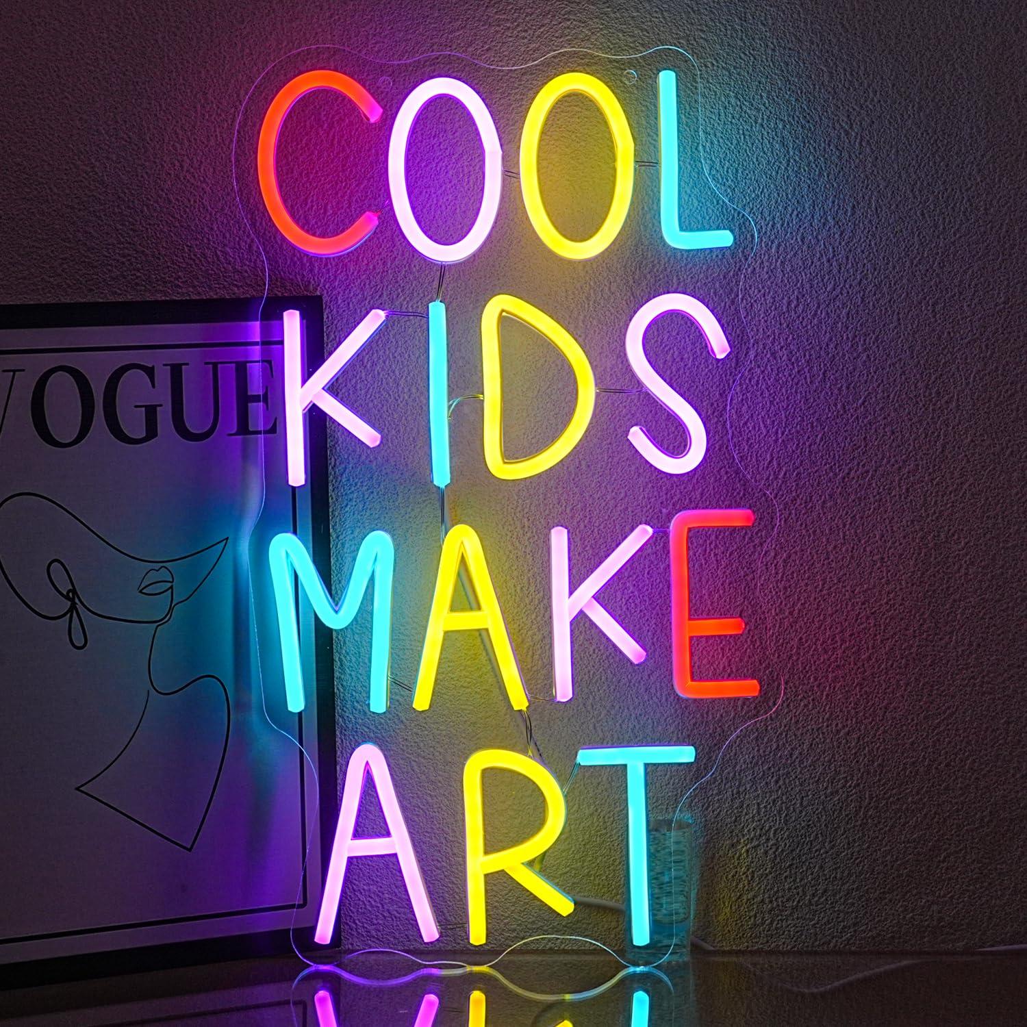 Cool Kids Make Art Neon Sign U - огляд і ціна Led Lighting Wall Decor