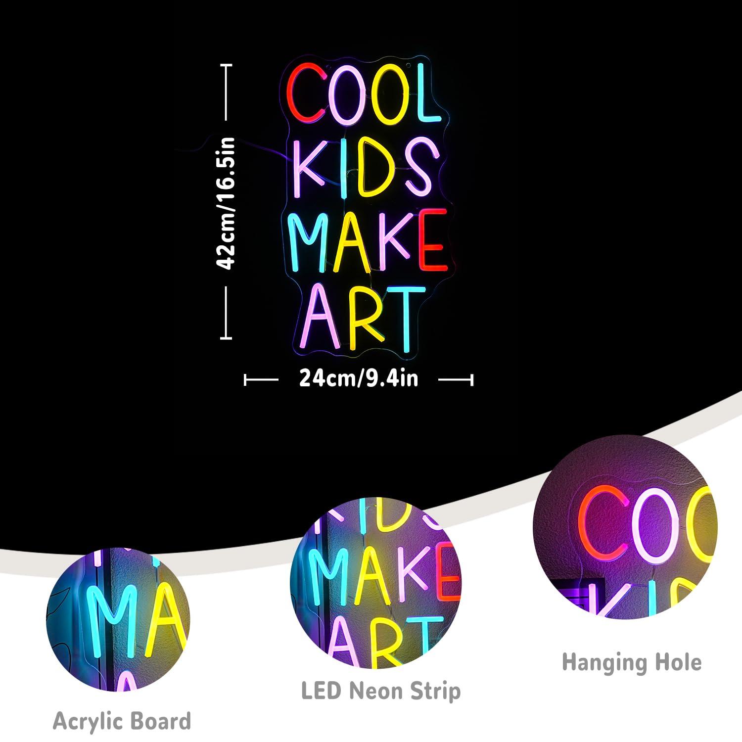 Cool Kids Make Art Neon Sign U - огляд і ціна Led Lighting Wall Decor