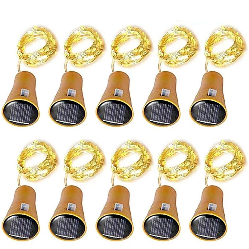 AT02-Set Of 10 Solar LED Fairy - огляд і ціна Decor Lighting Cork