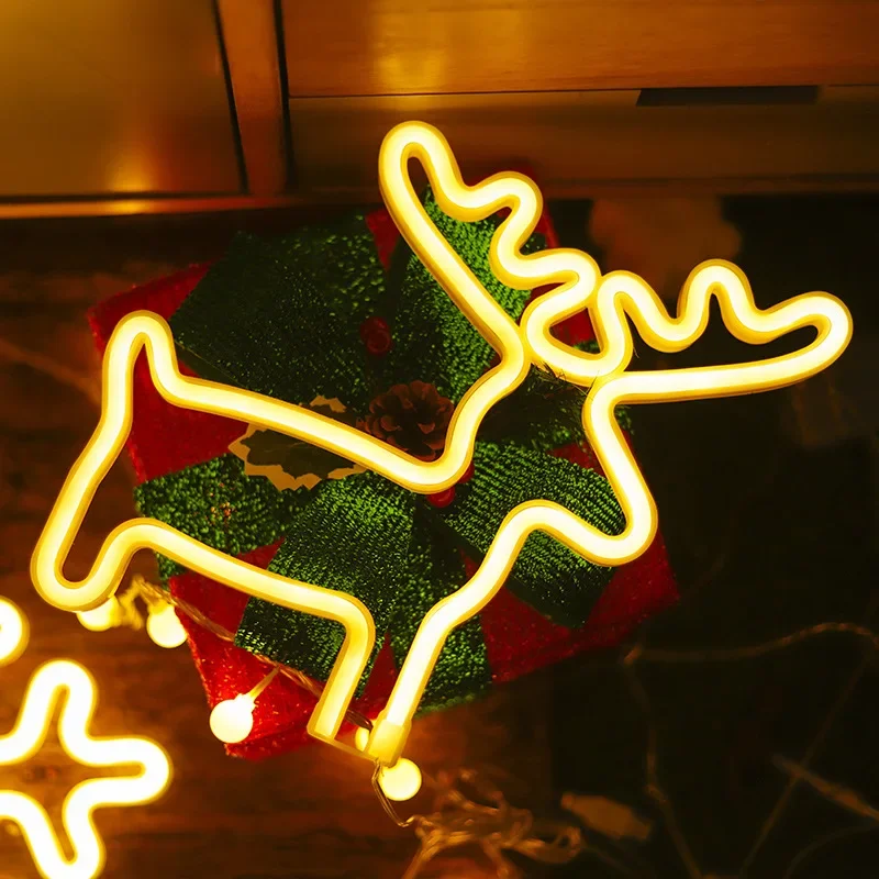 LED Christmas Socks Neon Sign  - огляд і ціна Wall Decor Lighting Tree