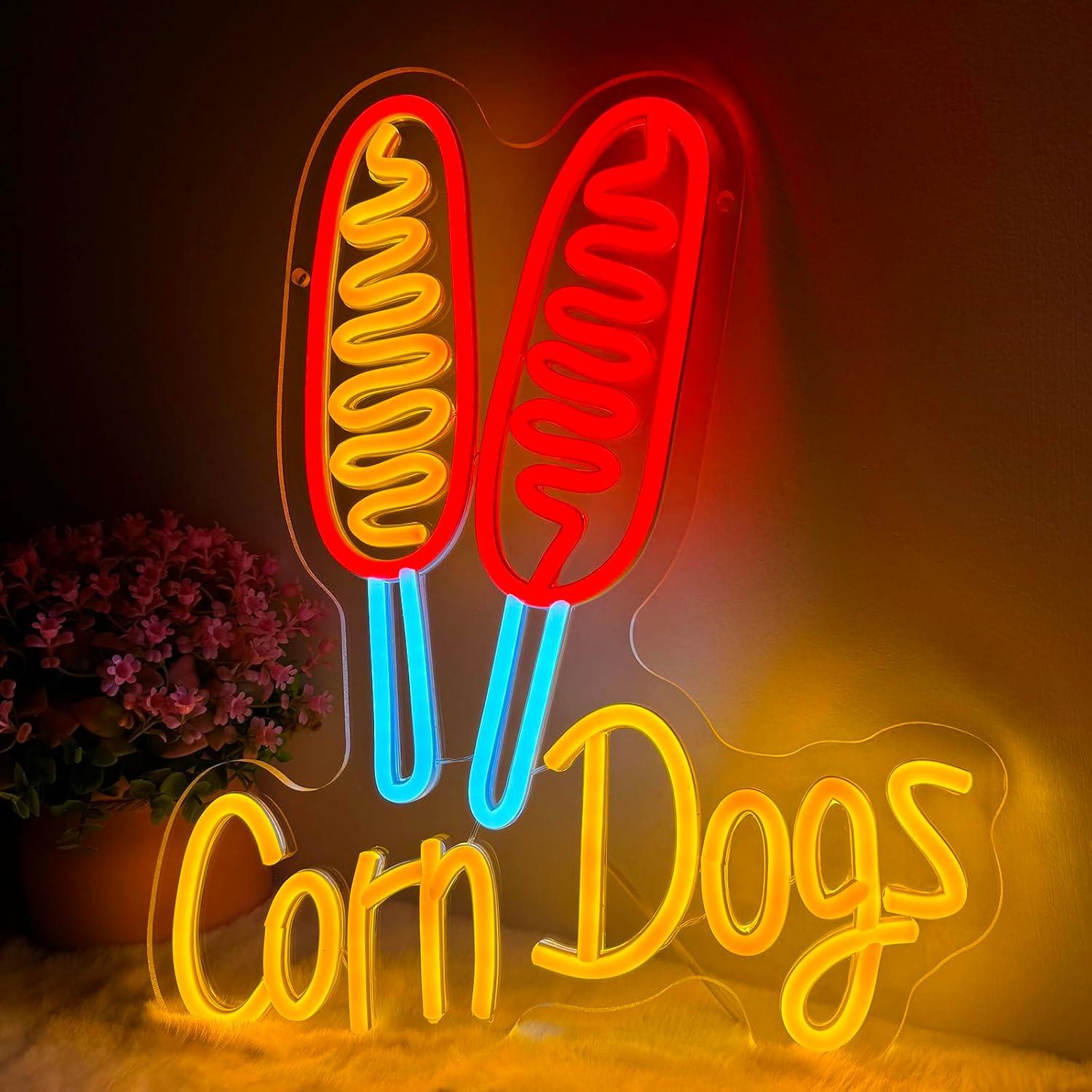 Corn Dog Neon Sign Snack USB D - огляд і ціна Led Lighting Wall Decor