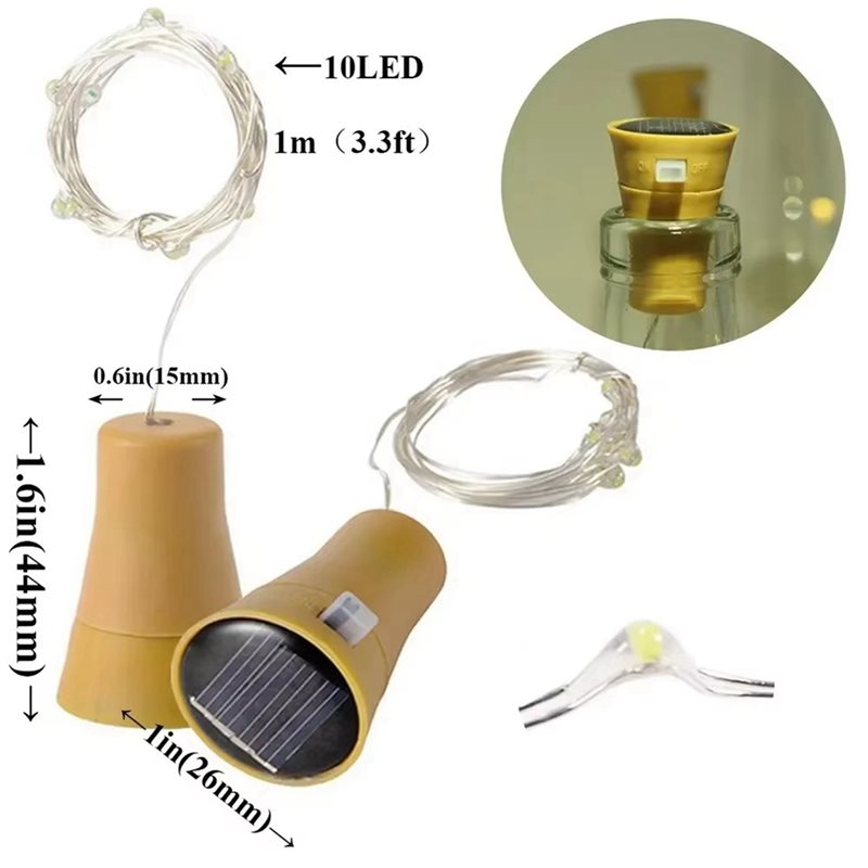 ABXF-20Pcs Solar Wine Bottle S - огляд і ціна Decor Lighting Cork