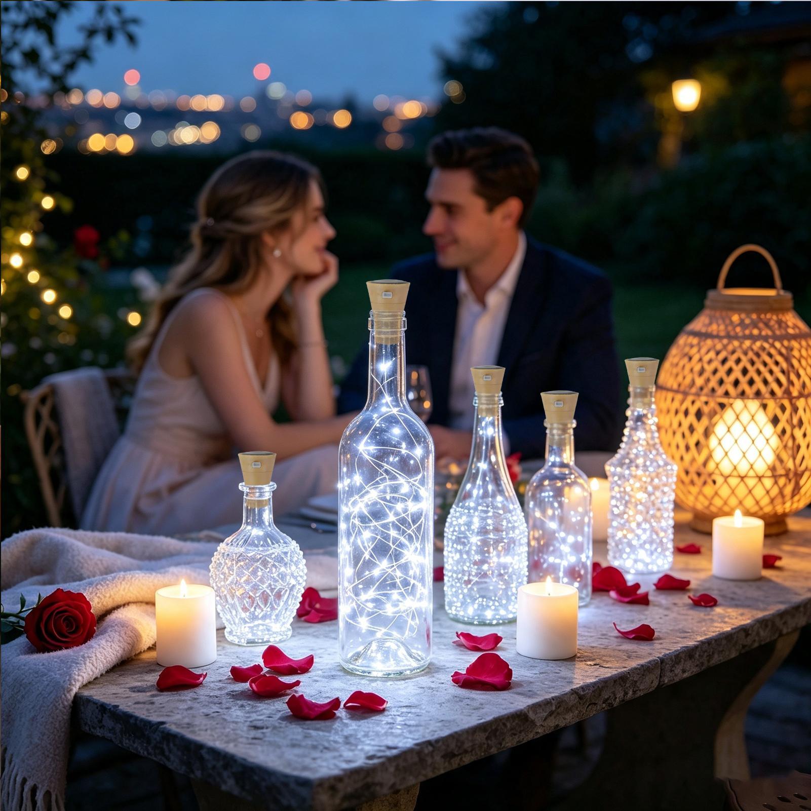 Wine Bottle Lights With Cork 6 - огляд і ціна Decor Lighting Cork