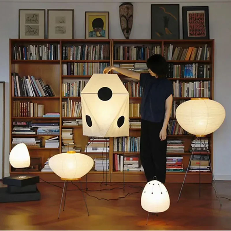 Japanese Akari Noguchi Rice Pa - огляд і ціна Floor Lamp Tripod