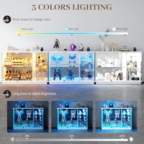 Glass Display Cabinet with Loc - огляд і ціна Lighting & Home Decor Studio Photos