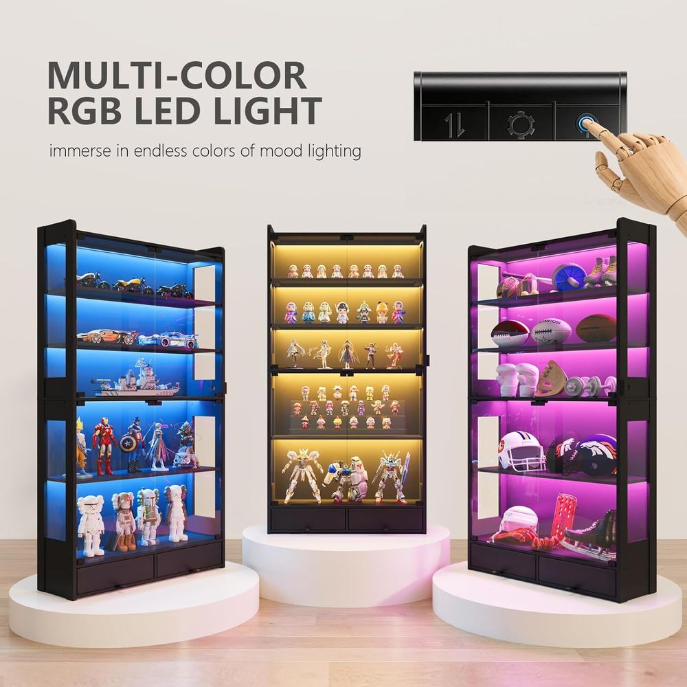 69 Tall Black LED Lighted 5-Ti - огляд і ціна Lighting & Home Decor Studio Photos