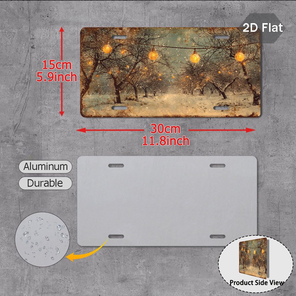 2D Flat Printing Winter Light  - огляд і ціна Wall Decor Lighting Tree
